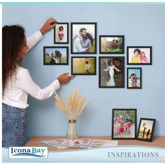 Icona Bay 5x7 Picture Frames (Black, Set of 4 Pack) - Picture 9 of 11